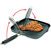 Starfrit 10&quot; X 10&quot; Grill Pan With Foldable Handle Srft30036s